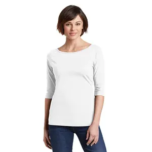 District® Women's Perfect Weight® 3/4-Sleeve Tee. DM107L