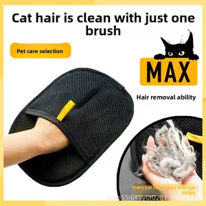 1 Piece of Pet Hair Remover Glove - Double-Sided Brush for Cat Hair Removal, Deshedding, Cleaning & Dog Grooming, Deshedding Tool