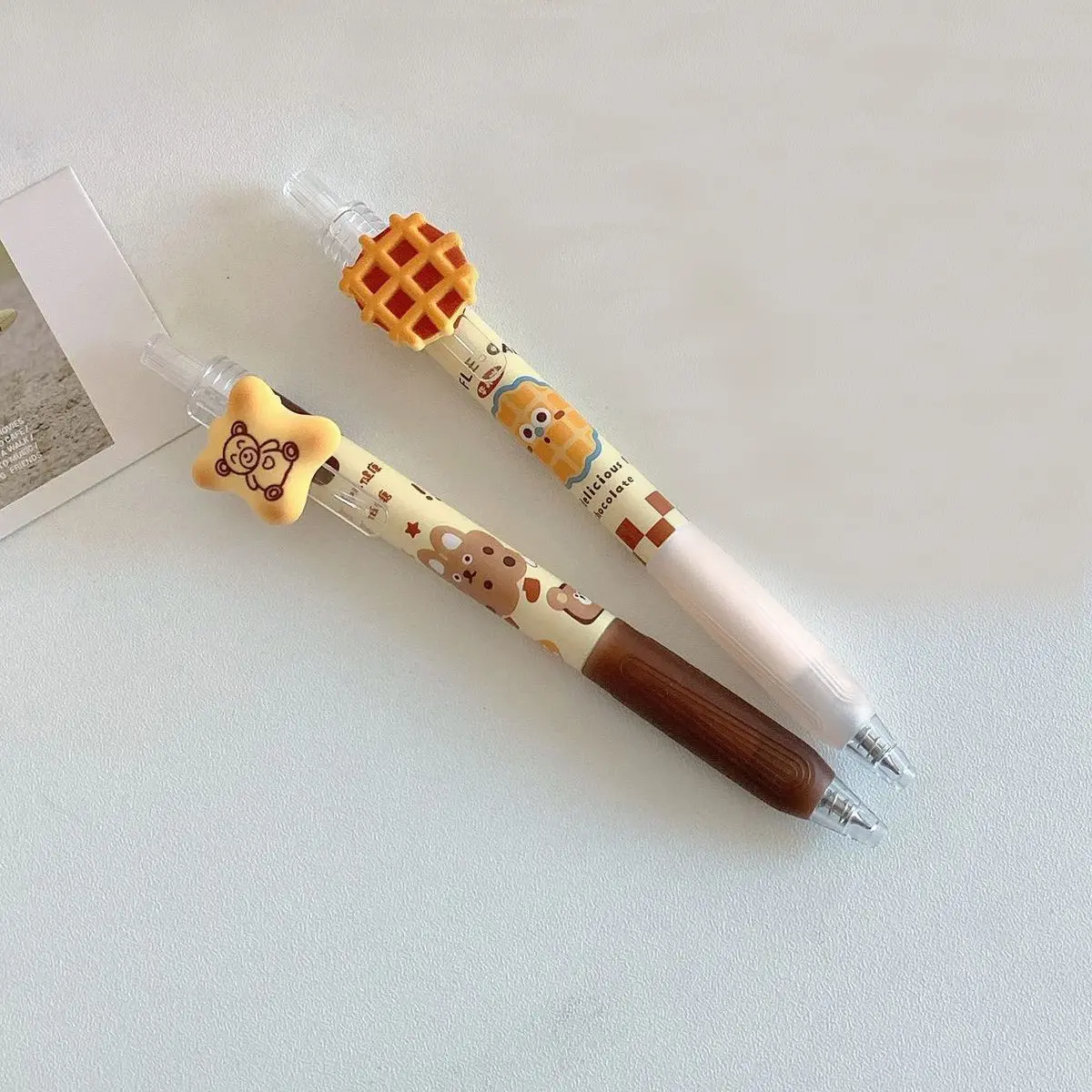 2/6pcs cookie pressed gel pens, cute simulated cookie pens, CS double-headed signature ballpoint pens, suitable for back-to-school season gifts, diary writing, collection pens, Aesthetic Pens, Cute Journal Pens, Pen Set
