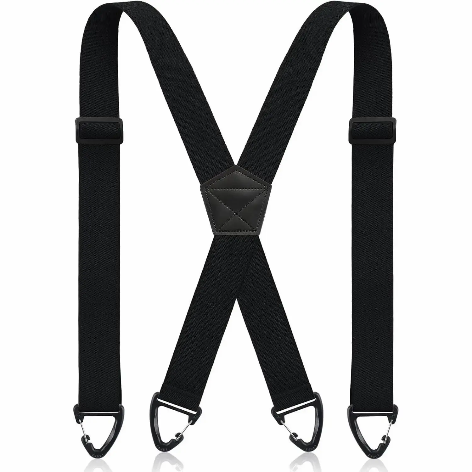 X Back Hidden Suspender 1.5 Inches Under Clothing Heavy Duty Work Suspenders for Men Women