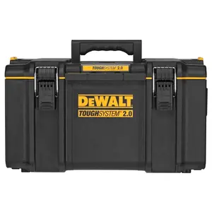 Dewalt  12.37 x 21.75 x 14.75 in. Lockable Tool Box with Tray, Black & Yellow - Large