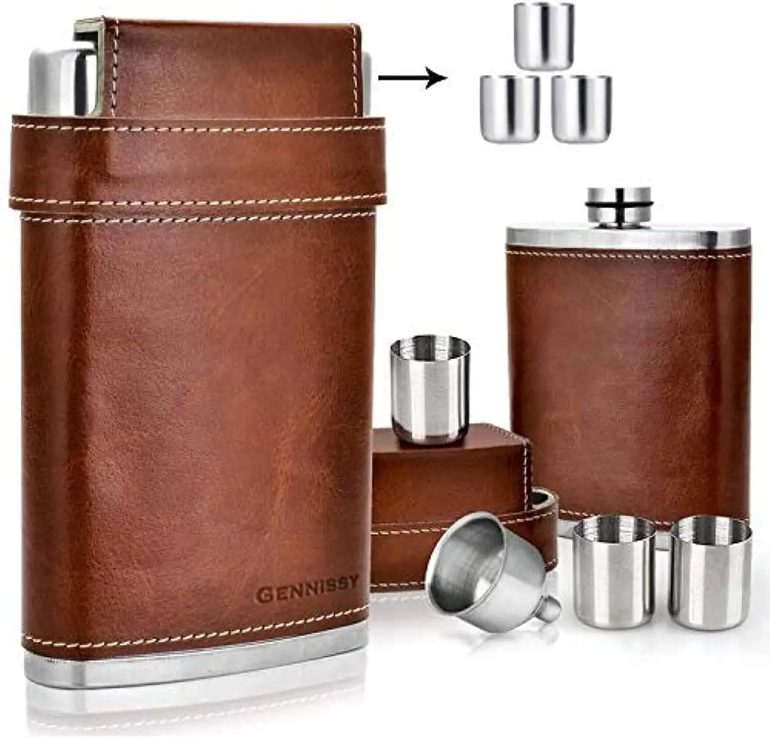 Brown flask