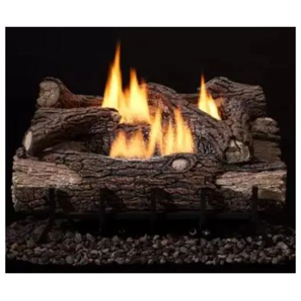 Hearth & Home Technologies MTNOK-24 24 in. Mountain Oak Log Set with Fire Effect Decorative Stickers for Room Decor
