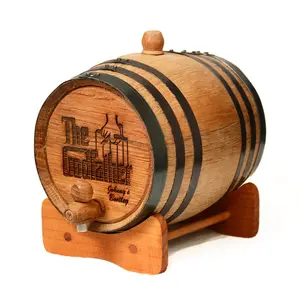 THE GODFATHER Movie Engraved Whiskey Barrel with your Personalized Text