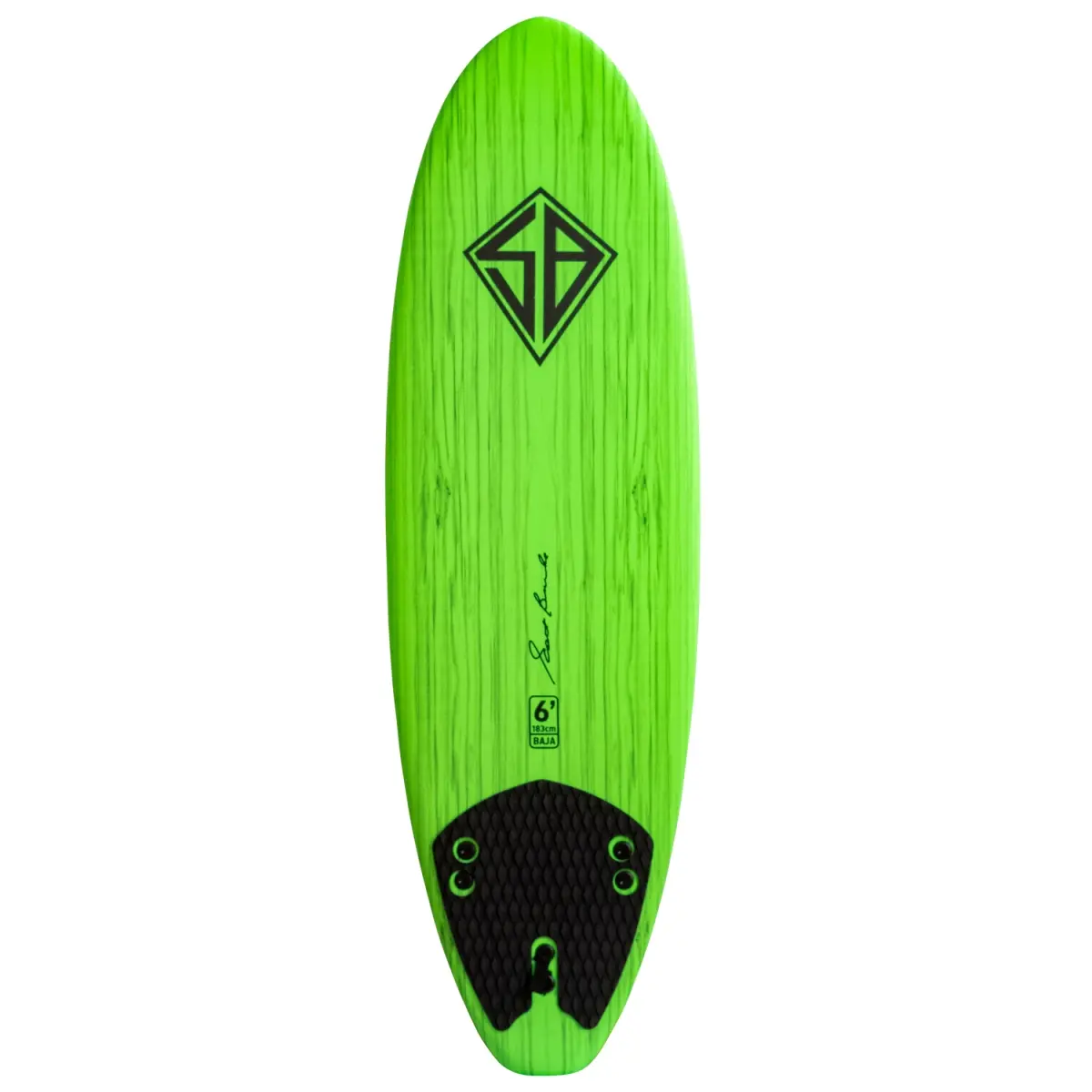 Scott Burke 6 ft. Soft Surfboard - Portable, Lightweight, Waterproof, Easy-to-Install, Removable Traction Pad & Leash for Sports Activities, Outdoor Activities