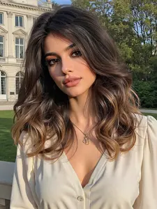 New Glueless T-Shape Partial Lace Wig, Gradient, Soft Roots, Shoulder Length, Fashion Daily Style, Lightweight Easy Wear, Party, Glueless Ready To Wear Wig, Glueless Wigs