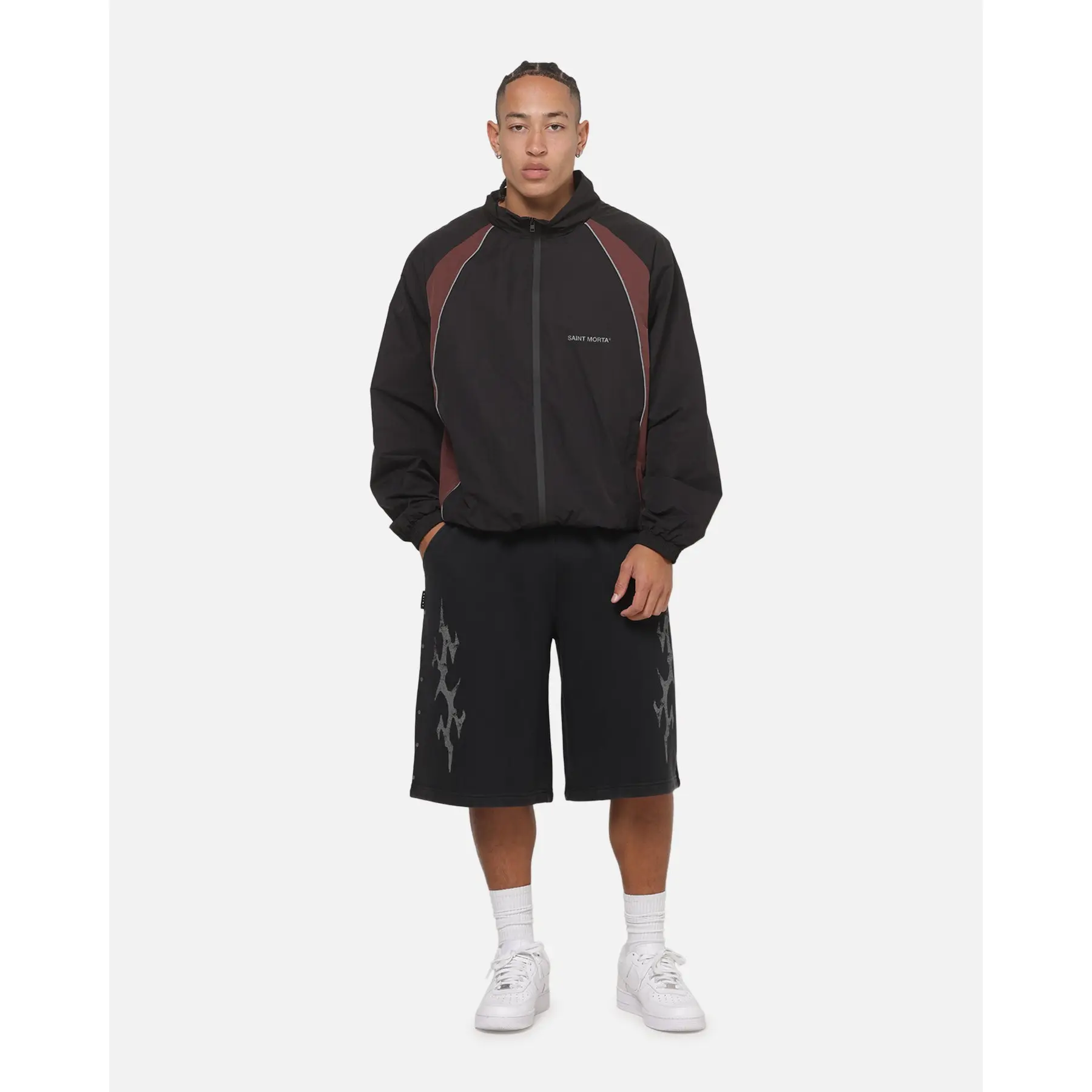 Saint Morta ATHLTC Windbreaker Black/Port