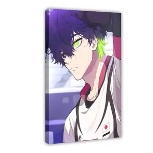 Anime Blue Lock XLIV Canvas Poster Wall Art for Home Bedroom Office Dorm Room Decor