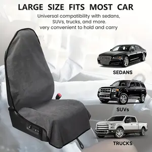 Car seat cover, made of sweat absorbing towel fabric, suitable as a car seat protector, Seat protectors cushion, after fitness, running, hiking activities, suitable for SUV, Jeep car seat cushion, easy to install, machine washable, Car Seat Accessories