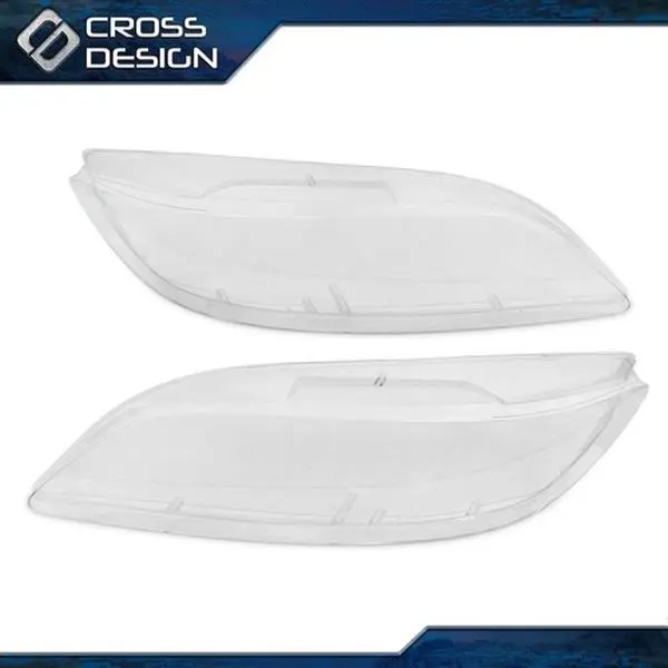 CROSSDESIGN Clear Headlight Lens Cover Headlamp Fit For 2003-2008 Mazda 6, Front Left & Right