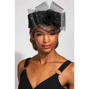 Nicole Floral Mesh Jeweled Fascinator Headband