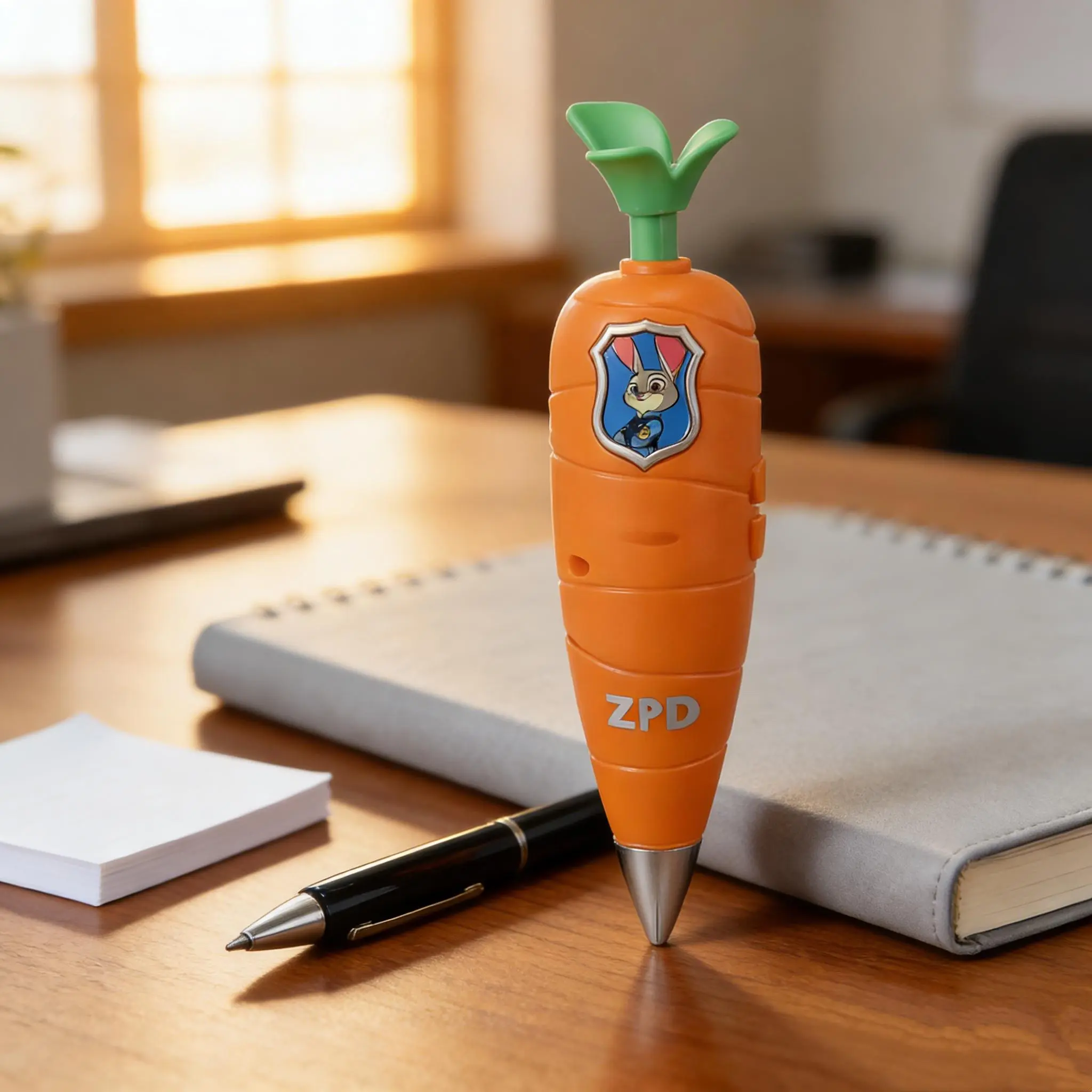 Disney Zootopia 2 Officer Judy Hopps & Snake Gary Recordable Ballpoint Pen - 5.9in 1pc Office Stationery, Cute Collectible Graphics, High-Quality Tip, 1-Button Operation, Interactive Fun, Enhanced Writing Experience, Perfect Gift Idea for Disney Fans