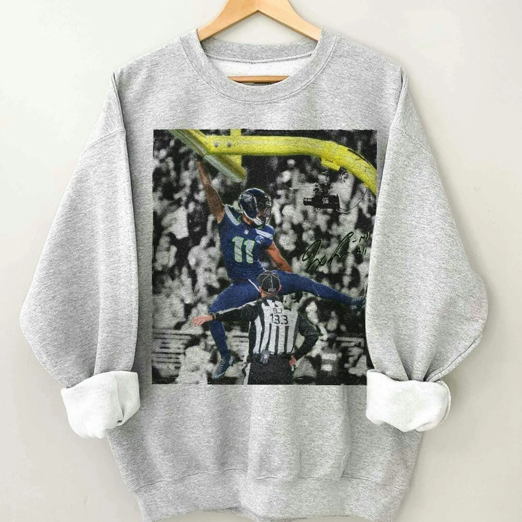 Jaxon Smith-Njigba #11 Vintage Football Crewneck Sweatshirt, Retro 90s JSN #11 Seattle Style Football Sweatshirts, Funny Retro Football Gift Unisex