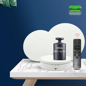 remote control electric turntable, rechargeable 360-degree shooting turntable with 3 display trays, camera accessories for video/live product show