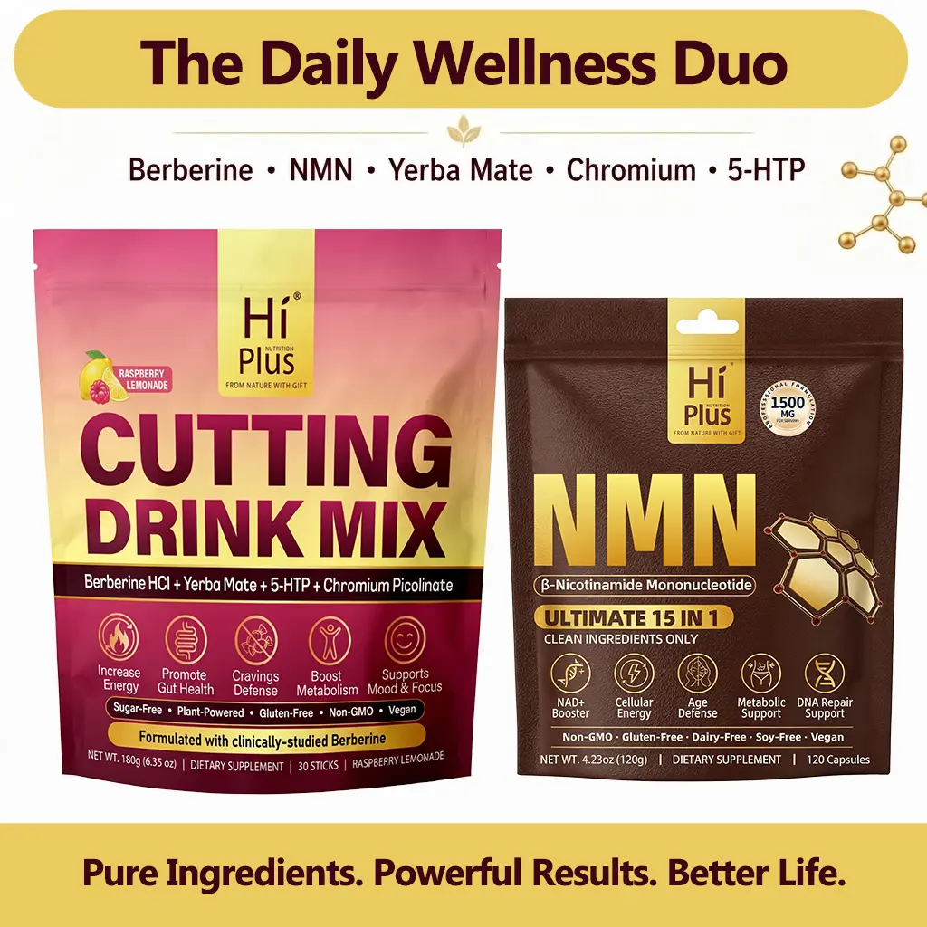 HiPlus NMN Complex & Berberine Cutting Drink Mix | Energy, Burn & Daily Wellness Support