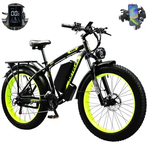 K800 E Bike, 48V 20Ah Battery Electric Bike, Bike with Phone Holder, E Fatbike with 26"x4.0" Fat Tire, peak 2000W E-Bike 120KM Range 21-speed Transmission Hydraulic Disc Brakes