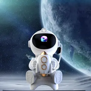 Astronaut Design Projector Night Light, USB Rechargeable Galaxy Projector Light with Remote Control, Decorative Light for Bedroom, Living Room, Home Decor