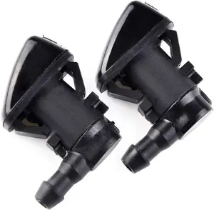 55079049AA Front Windshield Washer Nozzles Wiper Spray Kit Single Hole Compatible with 2005-2016 Grand Cherokee, 2005-2013 Malibu, 2005-2010 G6, 2007-2010 Aura | set of 2