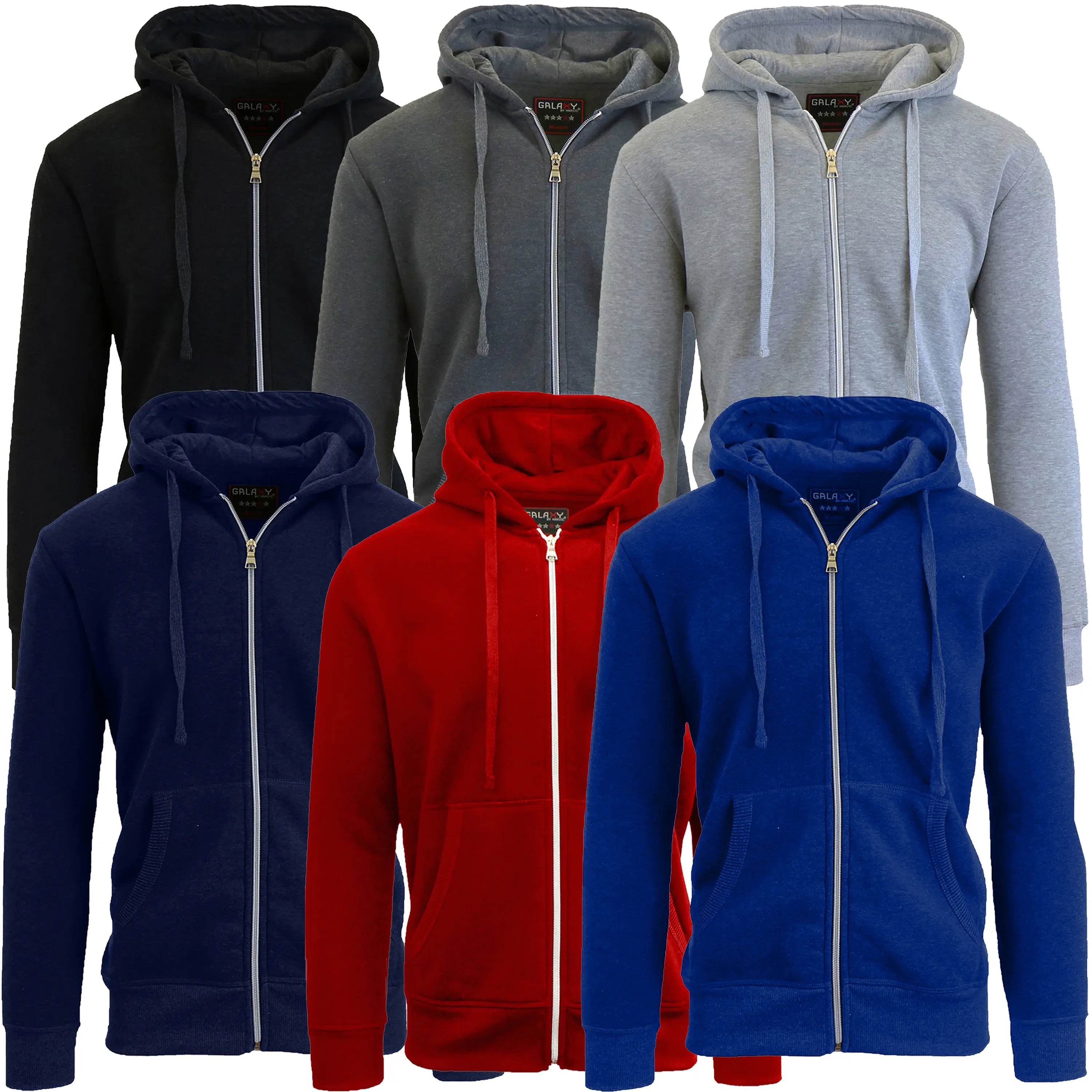 Multipack Pack Boy's Fleece-Lined Zip Sweater Hoodie (Sizes, 4 - 20) Multipack Pack Boy's Fleece-Lined Zip Sweater Hoodie (Sizes, 4 - 20)