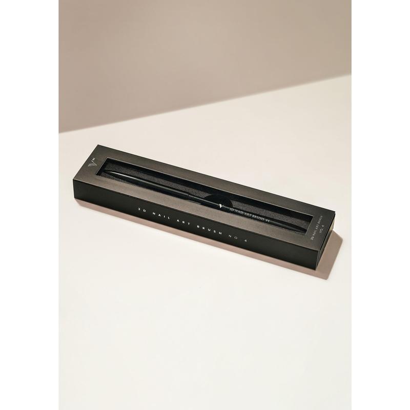 3D Nail Art Brush #4 - Versatile Gel Polish Brush for Various Nail Designs and Styles for Acrylic Manicure