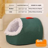 HandhelddoghousedarkgreenL