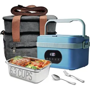 Heatable Lunchbox, Electric Lunch Box for Men & Women 6.2 cups Warming Lunchbox with 6 Temps Settings & 8-Hour Timer, Heated Lunch Box for Office, , Work, Travel