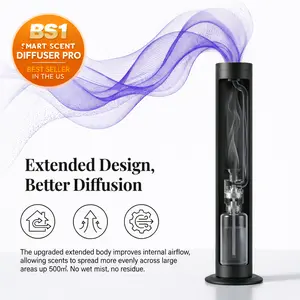 Luxury Hotel-Inspired Scents Home Aroma Diffuser, Rechargeable Extended Edition with APP Control, Big-Space Coverage Up to 500㎡ (≈5380 sq ft), 8 Premium Essential Oils Included