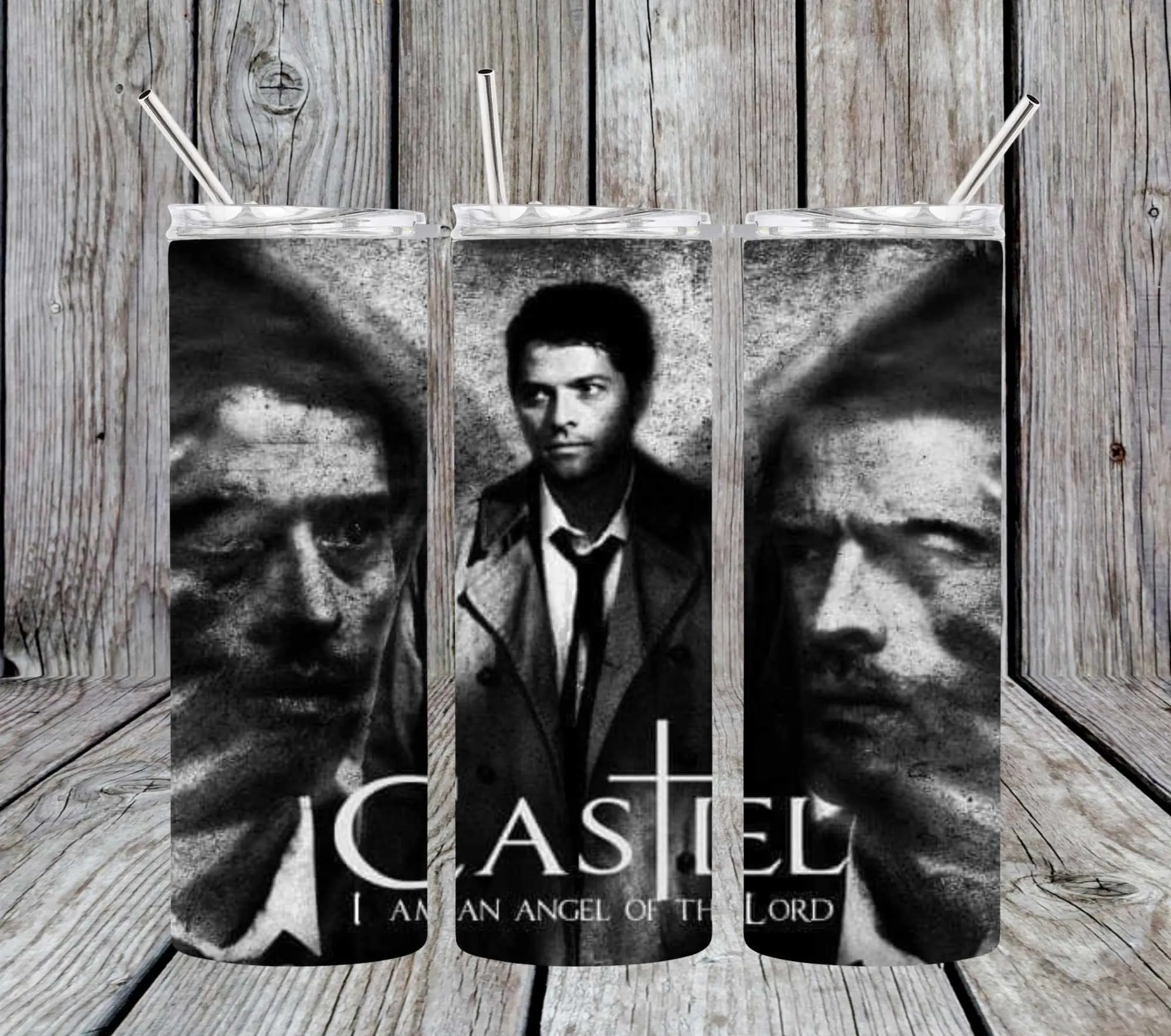 20 Castiel Supernatural tumbler