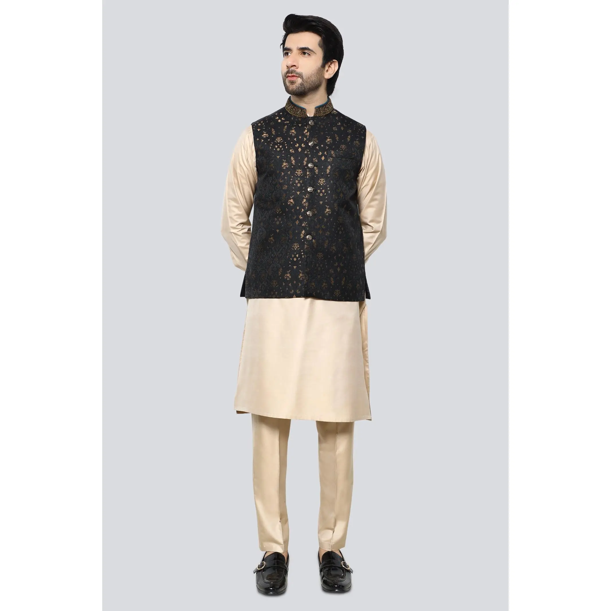 Men Shalwar Kameez & Waistcoat Set EGW0002
