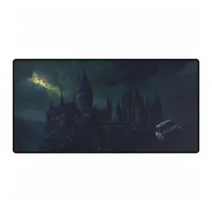 Harry Potter Desk Mats Mouse Pad Gaming Performance Non Slip, Hogwarts Office Decor, Wizard School Desk Accessory, Gryffindor Desk Blotter,