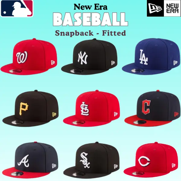 New Era MLB LA Dodgers & NY Yankees 9FIFTY 59FIFTY Cap – Premium Fitted Snapback Gorras for Men Women, Adjustable Baseball Hat, Authentic Team Style, High Quality Embroidery, Vintage Streetwear Fashion, Everyday Urban Essential.