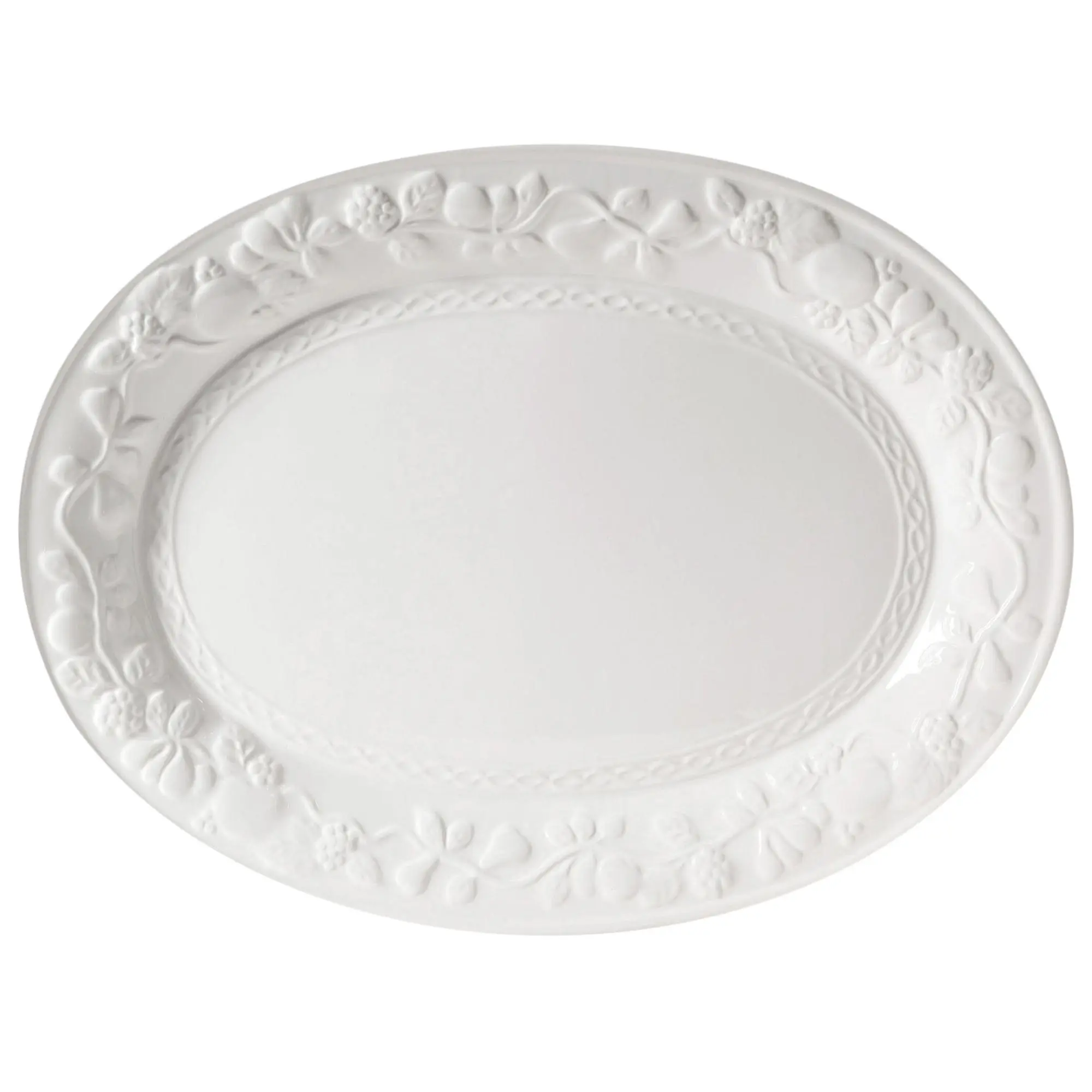 Gibson Home Fruitful 18.75 Inch Oval Platter Gibson Home Fruitful 18.75 Inch Oval Platter