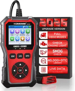 Professional OBD2 Scan Diagnostic Tool |KONNWEI Upgraded Portable Car Repair Tool – Full featured OBD2 Car Scanner, supports 10 languages, compatible with all OBD2 vehicles manufactured after 1996 KW330 obd2 tool