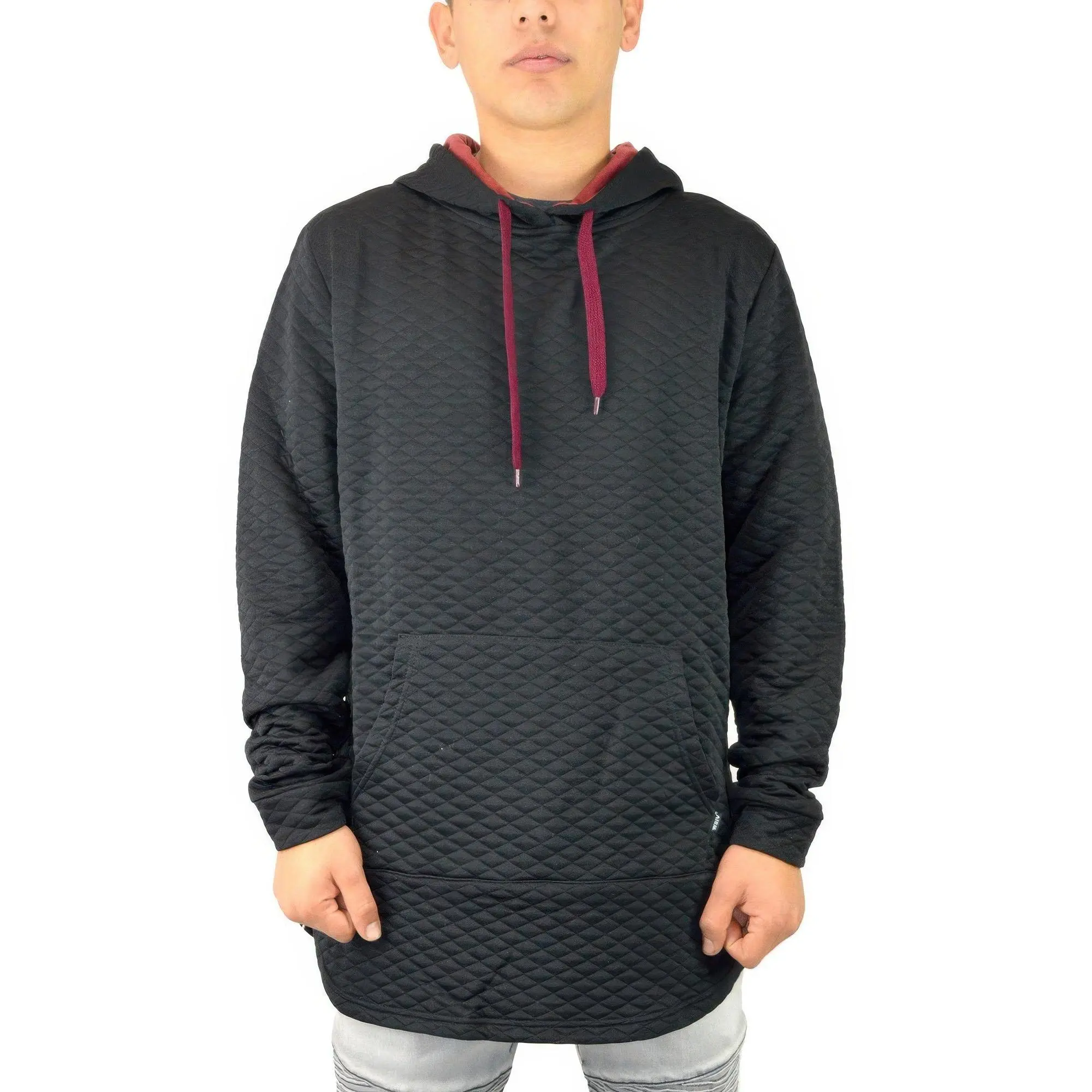 Quilted Pullover Hoodie Sweatshirts
