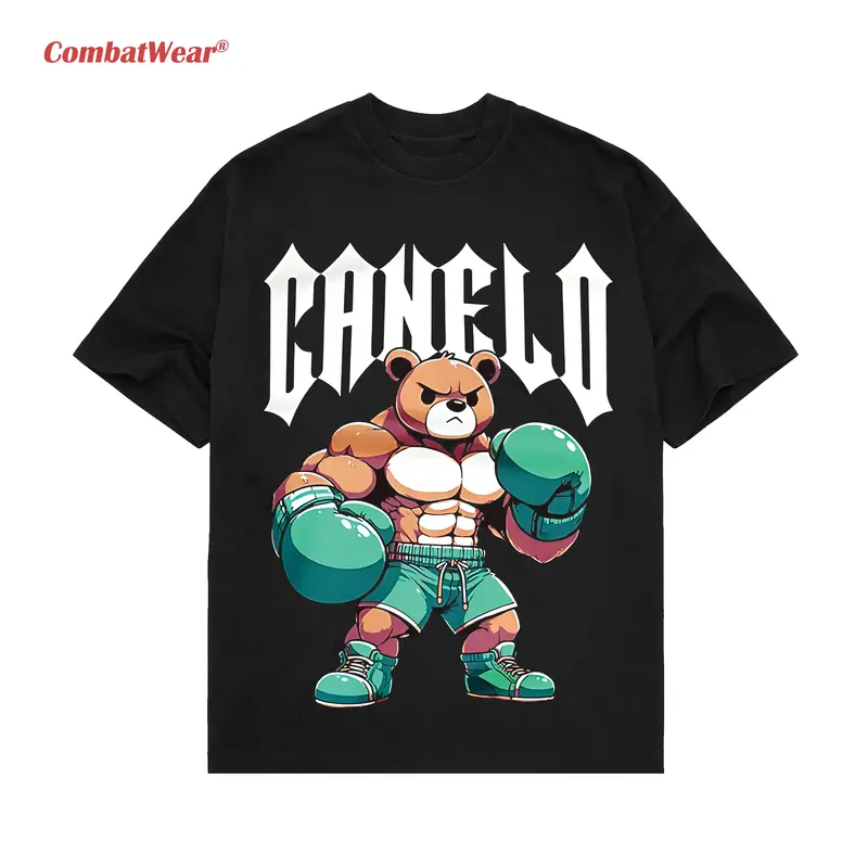 SAUL CANELO ALVAREZ BOXING BEAR TEE, New Boxing Tee, Sweaters Hoodies Boxing, Boxer Tee, Sports Shirt, UFC Shirt Hoodie Sweatshirt Streetwear