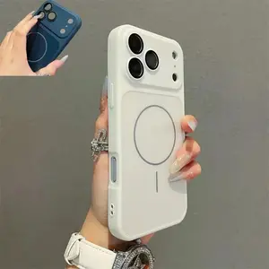 Luxury for MagSafe Magnetic Case for iPhone 16 Plus  Quickly Converts 17Air 17 16 15 14 13 Pro Max Shockproof Silicone TPU Soft Case