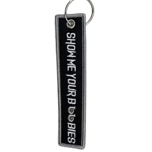 Show Me Your Boobies KeyTag keychain Color - Silver
