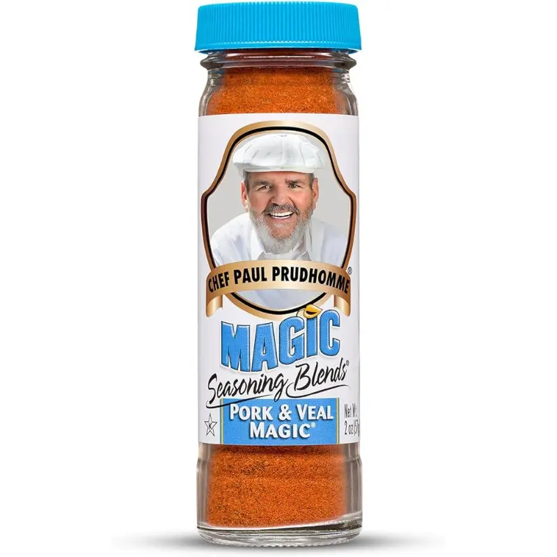 2x Chef Paul Pork & Veal Magic Seasoning Blend - Savory Cooking Seasoning for Pork & Veal, Flavorful Spice Rub, 2oz
