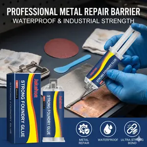 Metal Foundry Glue AB Glue Repair Agent for Stainless Steel Copper Aluminum Waterproof Metal Sealant