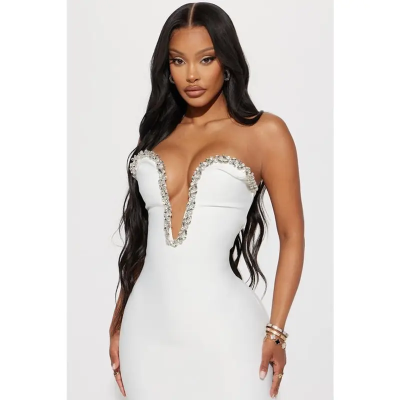 No Cuts Given Bandage Midi Dress - Red - TikTok Shop