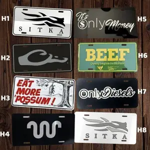 Retro SITKA, TCA BEEF, OnlyDiesels, KING RANCh It's Only Money, Drake License Plate, Car Truck Tags, Hunting, Farm Life