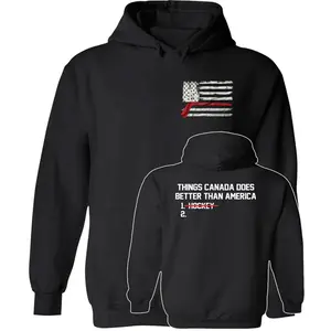 Funny USA Hockey Shirt, Things Canada Does Better Than America Shirt, Ice Hockey Shirt, USA Flag Hockey Shirt