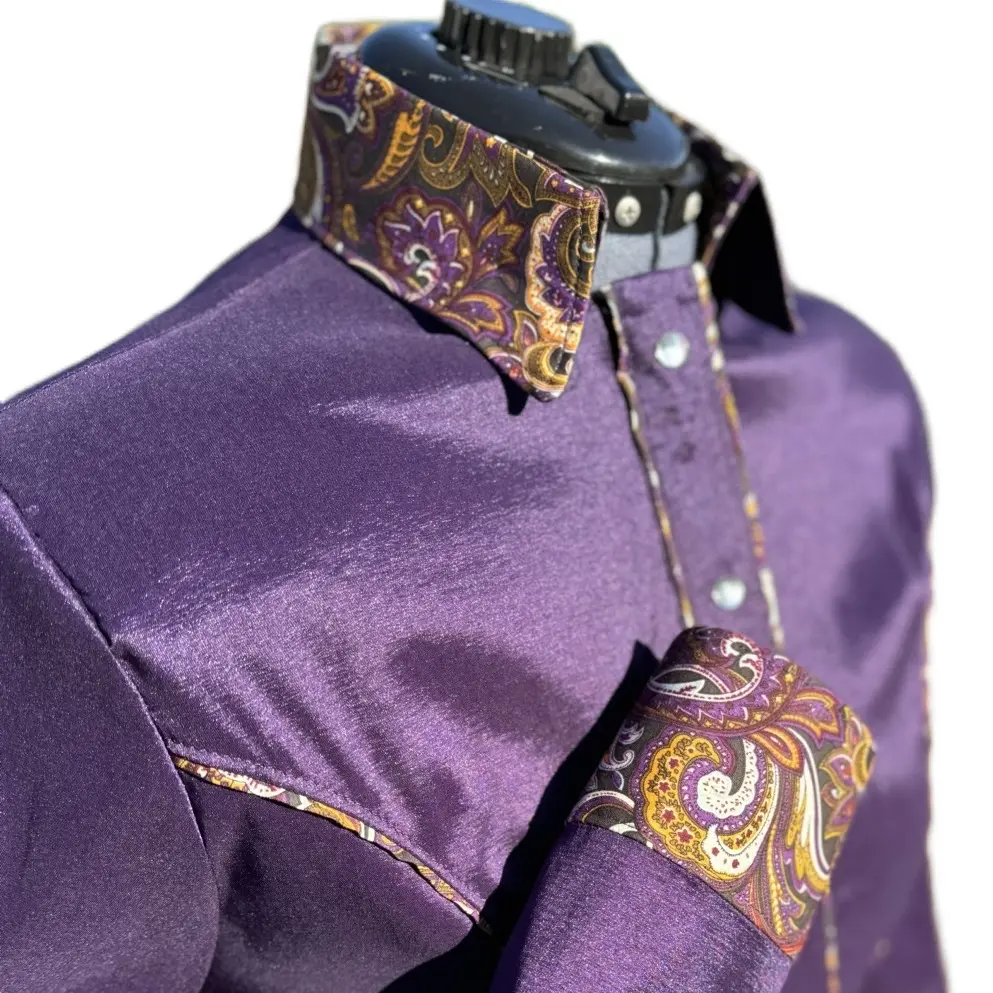 Deep plum medium day shirt.