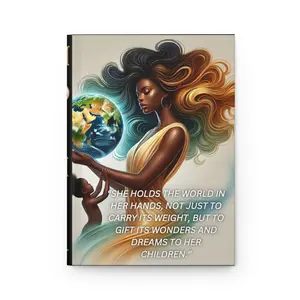 Matte Hardcover Journal - Mother Gives Her Children the World Custom Journal