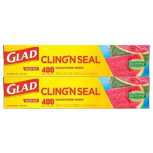 Glad Cling Plastic Wrap, 2 pk./400 sq. ft. - Clear