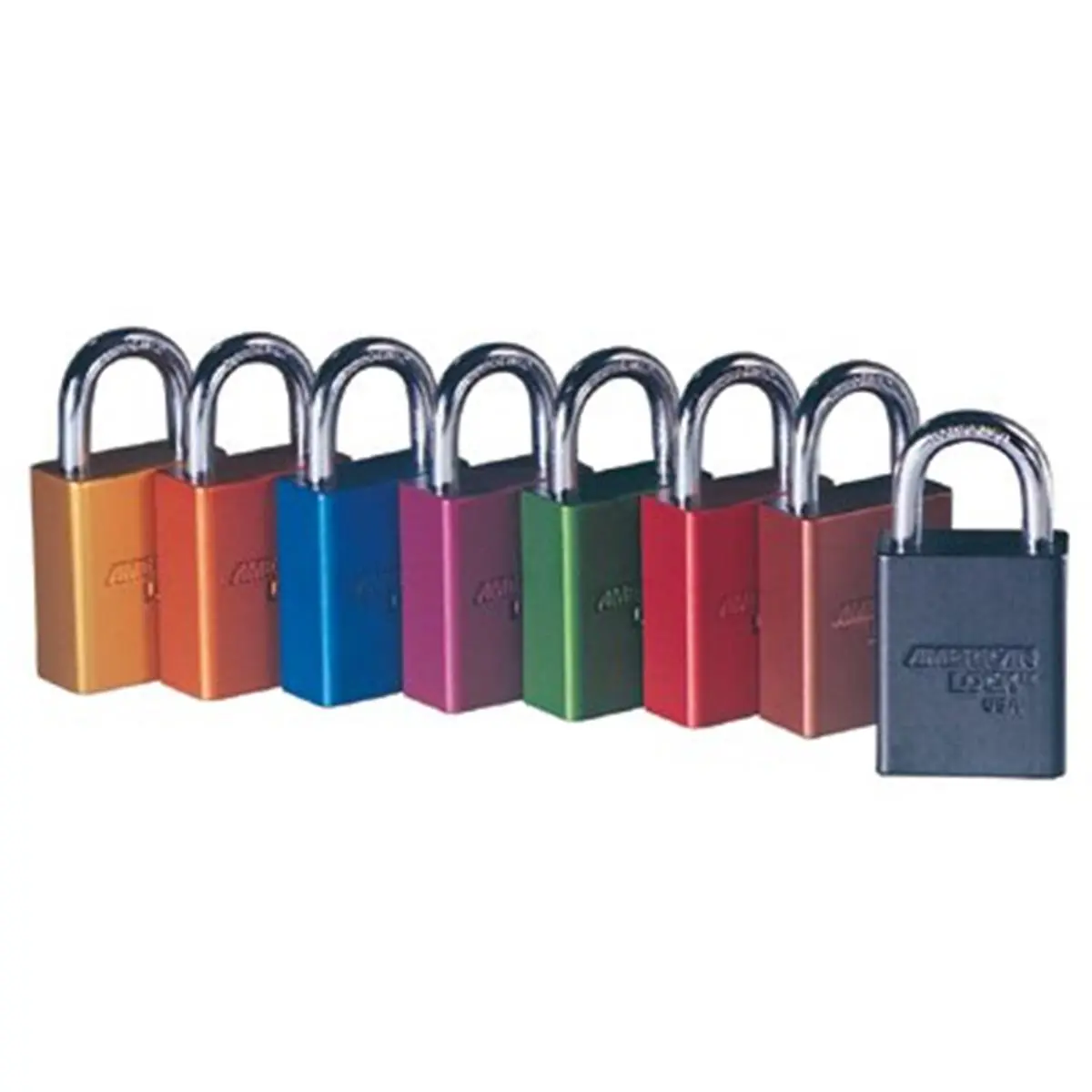 212 MAIN American Black Aluminum Lock-Out Padlock, Security Lock for Motorcycle & Automotive Use