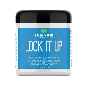 Taliah Waajid Lock It Up – Natural Hair Styling Gel for Dreadlocks, Twists & Coils – Firm Hold, No Flakes – 6 oz