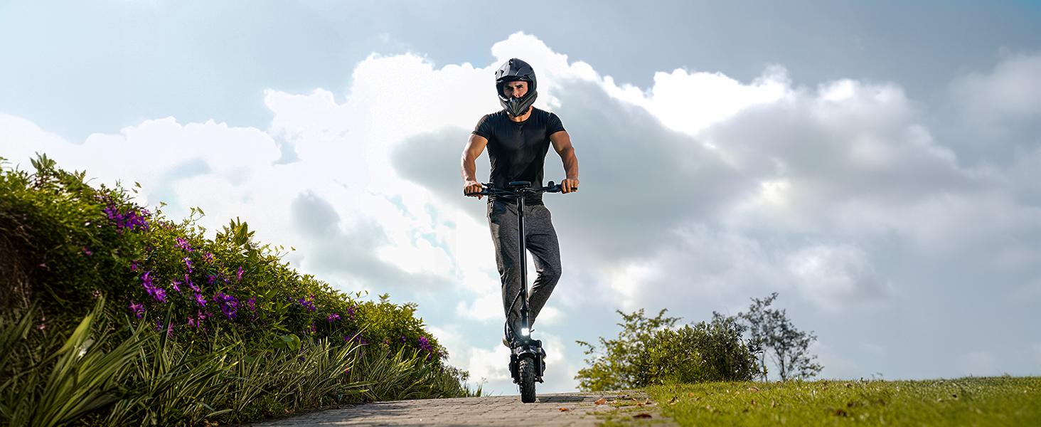 【Holiday Haul】Off-Road Electric Scooter for Adults, 2000W Motor 28 MPH Top Speed 37 Miles Long Range 11" Off-Road Pneumatic Tires, Dual Disc Brakes, Front & Rear Dual Suspension, Turn Signals & APP Control, Foldable E-Scooter with NFC Unlock