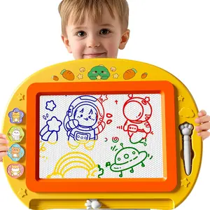 Large Magnetic Drawing Board 13 × 17 in Doodle Board Toddler Toys for Girls Boys 3 - 7 Year Old Kids Preschool Educational Travel Toys Gifts Etch A Colorful Sketch Magnet Erasable Writing Pad