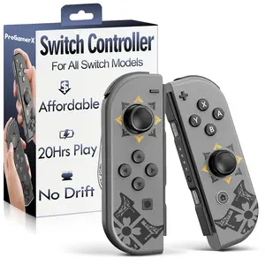 Controllers, Joy Remote Con Replacement for  1 OLED Lite,Hall Effect Joystick No Drift,20 Hour Gameplay, Rumble,Gyro Control,No NFC,Extra Cool Grey